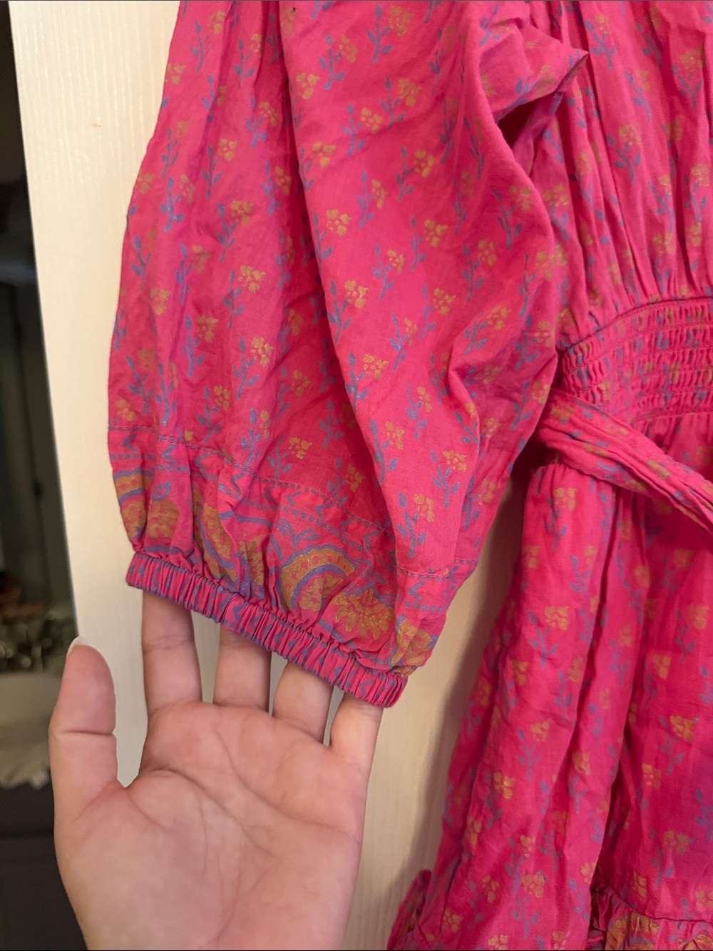 Cleobella Hot Pink Ruffle Mini Dress - Picture 5 of 9